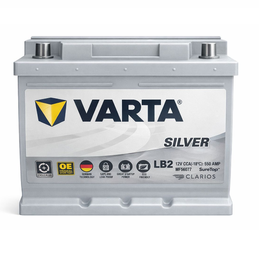 Batería Vartra Silver MF56077 12V 60Ah 550 CCA